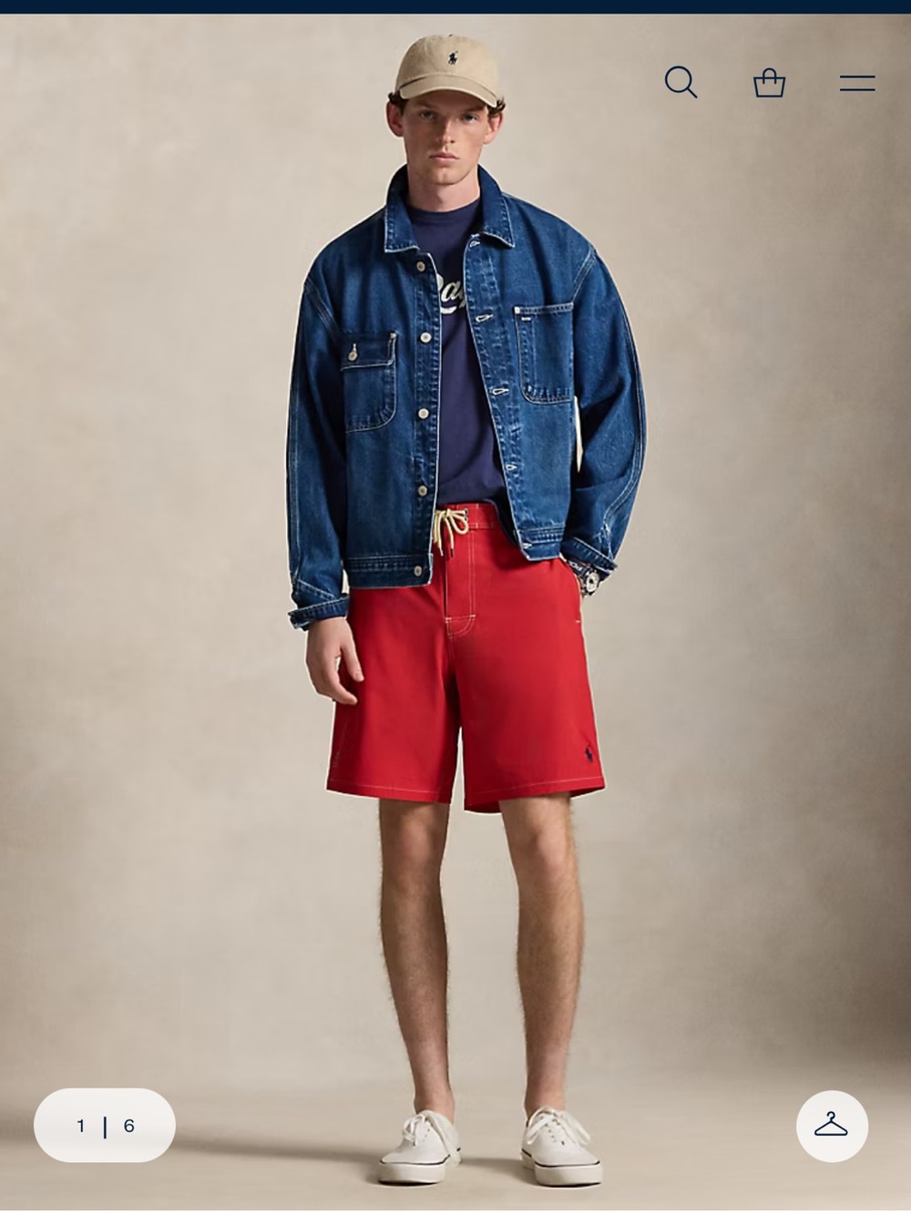 Polo by Ralph Lauren 8.5-Inch Kailua Classic Fit Swim Trunk Red Men’s XXL